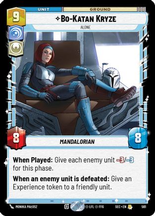Bo-Katan Kryze - Alone (Foil) (561) [Secrets of Power] Foil