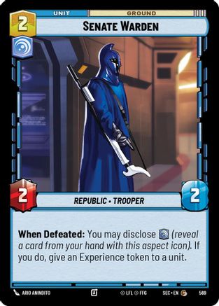 Senate Warden (Foil) (569) [Secrets of Power] Foil