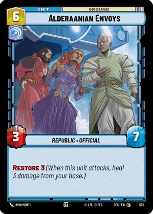 Alderaanian Envoys (Foil) (576) [Secrets of Power] Foil