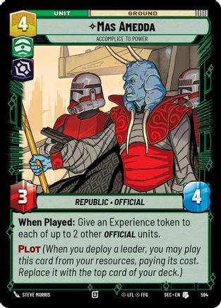 Mas Amedda - Accomplice to Power (Foil) (594) [Secrets of Power] Foil