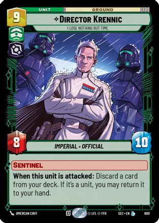 Director Krennic - I Lose Nothing But Time (Foil) (600) [Secrets of Power] Foil