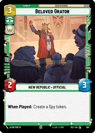 Beloved Orator (Foil) (607) [Secrets of Power] Foil
