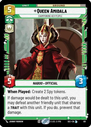 Queen Amidala - Championing Her People (Foil) (611) [Secrets of Power] Foil