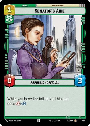 Senator's Aide (Foil) (618) [Secrets of Power] Foil