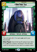 Orn Free Taa - Political Power Broker (Foil) (622) [Secrets of Power] Foil