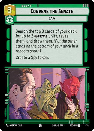 Convene the Senate (Foil) (638) [Secrets of Power] Foil