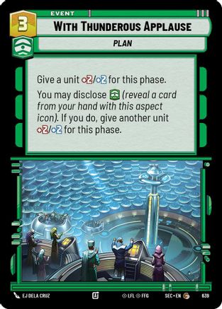 With Thunderous Applause (Foil) (639) [Secrets of Power] Foil
