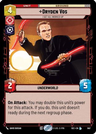 Dryden Vos - I Get All Worked Up (Foil) (647) [Secrets of Power] Foil
