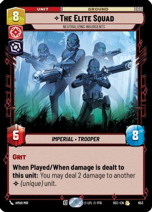 The Elite Squad - Neutralizing Insurgents (Foil) (653) [Secrets of Power] Foil