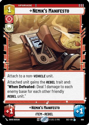Nemik's Manifesto (Foil) (666) [Secrets of Power] Foil