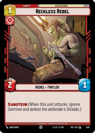 Reckless Rebel (Foil) (670) [Secrets of Power] Foil