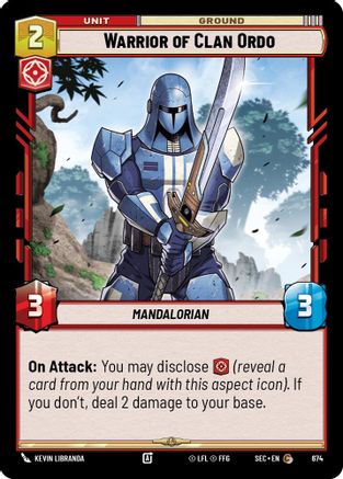 Warrior of Clan Ordo (Foil) (674) [Secrets of Power] Foil