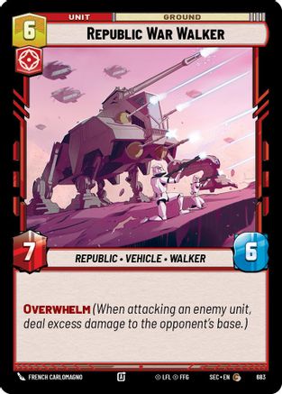 Republic War Walker (Foil) (683) [Secrets of Power] Foil