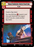Unauthorized Investigation (Foil) (691) [Secrets of Power] Foil
