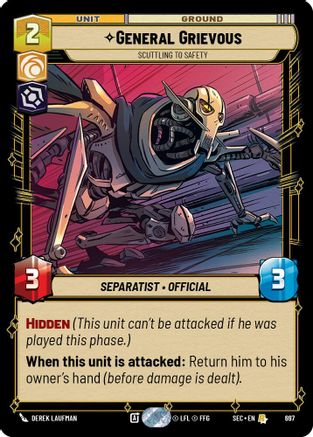 General Grievous - Scuttling to Safety (Foil) (697) [Secrets of Power] Foil