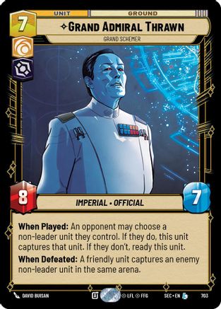 Grand Admiral Thrawn - Grand Schemer (Foil) (703) [Secrets of Power] Foil