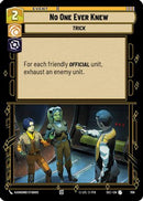 No One Ever Knew (Foil) (706) [Secrets of Power] Foil