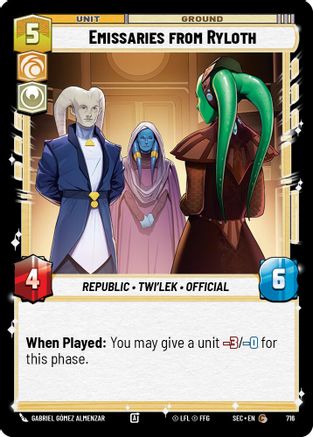 Emissaries from Ryloth (Foil) (716) [Secrets of Power] Foil