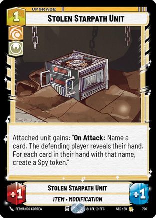 Stolen Starpath Unit (Foil) (720) [Secrets of Power] Foil