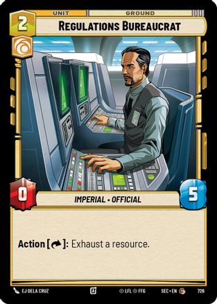Regulations Bureaucrat (Foil) (726) [Secrets of Power] Foil