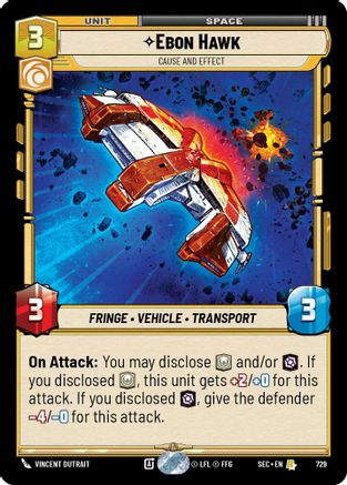 Ebon Hawk - Cause and Effect (Foil) (729) [Secrets of Power] Foil