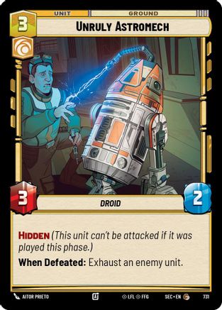 Unruly Astromech (Foil) (731) [Secrets of Power] Foil