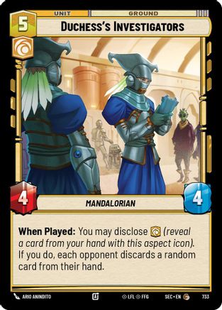 Duchess's Investigators (Foil) (733) [Secrets of Power] Foil