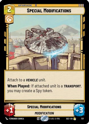 Special Modifications (Foil) (737) [Secrets of Power] Foil