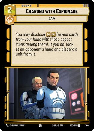 Charged with Espionage (Foil) (740) [Secrets of Power] Foil