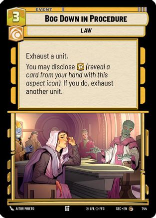Bog Down in Procedure (Foil) (744) [Secrets of Power] Foil