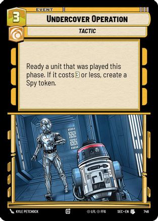 Undercover Operation (Foil) (746) [Secrets of Power] Foil