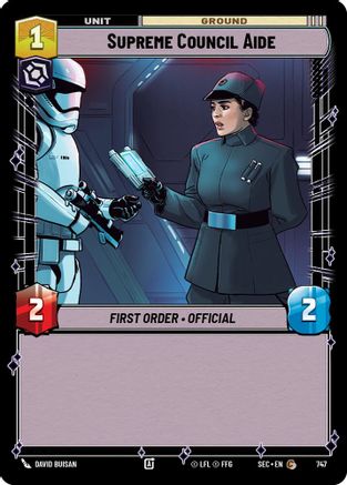 Supreme Council Aide (Foil) (747) [Secrets of Power] Foil