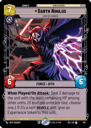 Darth Nihilus - Lord of Hunger (Foil) (754) [Secrets of Power] Foil