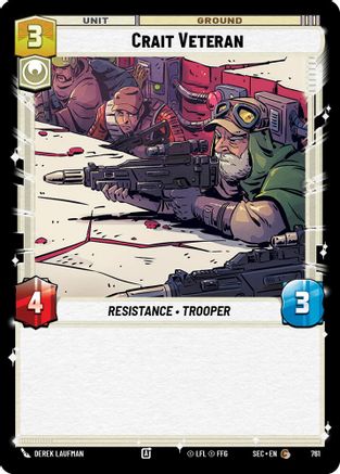 Crait Veteran (Foil) (761) [Secrets of Power] Foil