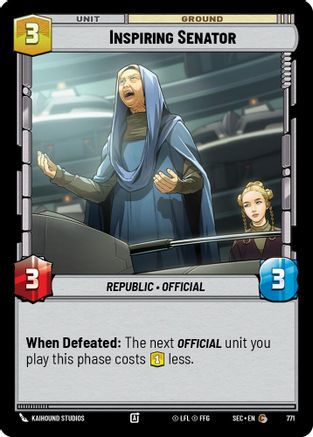 Inspiring Senator (Foil) (771) [Secrets of Power] Foil