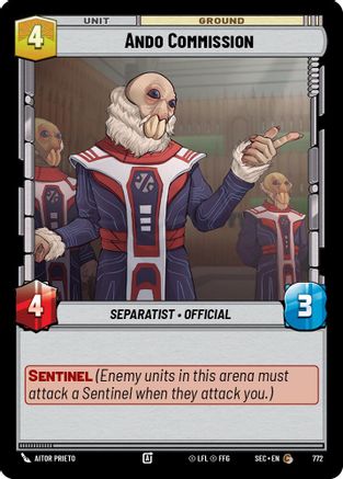 Ando Commission (Foil) (772) [Secrets of Power] Foil