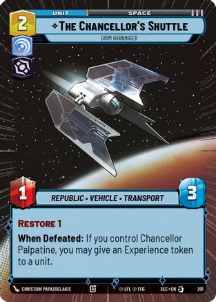 The Chancellor's Shuttle - Grim Harbinger (Hyperspace) (291) [Secrets of Power]