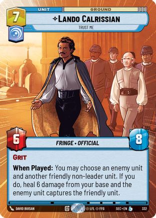 Lando Calrissian - Trust Me (Hyperspace) (332) [Secrets of Power]