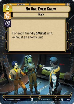 No One Ever Knew (Hyperspace) (460) [Secrets of Power]