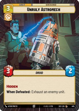 Unruly Astromech (Hyperspace) (485) [Secrets of Power]
