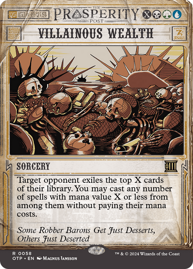 Villainous Wealth (OTP-058) [Breaking News]: (Showcase) (Borderless)
