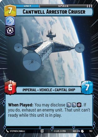Cantwell Arrestor Cruiser (Hyperspace Foil) (793) [Secrets of Power] Foil