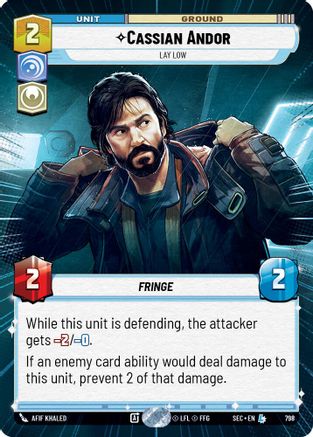Cassian Andor - Lay Low (Hyperspace Foil) (798) [Secrets of Power] Foil