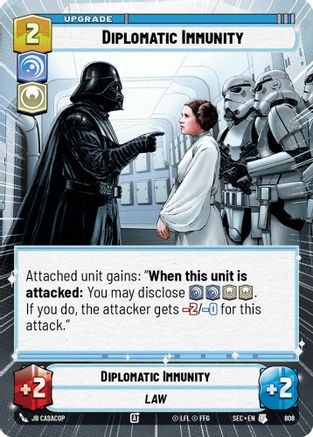 Diplomatic Immunity (Hyperspace Foil) (808) [Secrets of Power] Foil