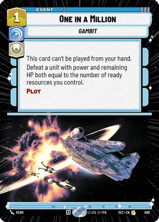 One in a Million (Hyperspace Foil) (809) [Secrets of Power] Foil