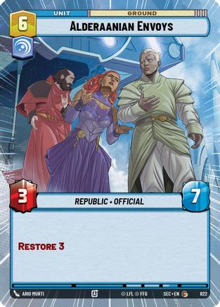 Alderaanian Envoys (Hyperspace Foil) (822) [Secrets of Power] Foil
