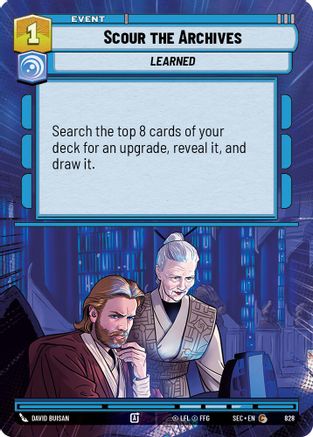 Scour the Archives (Hyperspace Foil) (828) [Secrets of Power] Foil