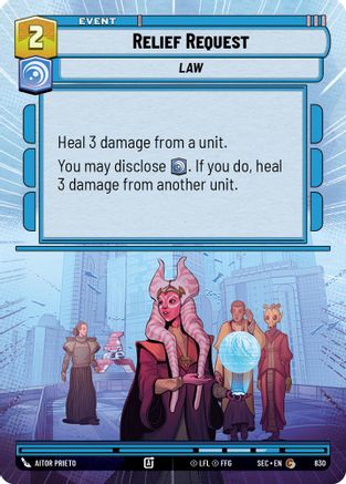 Relief Request (Hyperspace Foil) (830) [Secrets of Power] Foil