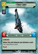 First Light - Threatening Elegance (Hyperspace Foil) (844) [Secrets of Power] Foil