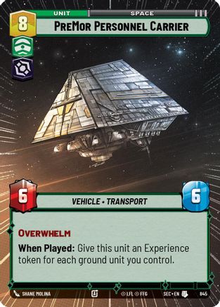 PreMor Personnel Carrier (Hyperspace Foil) (845) [Secrets of Power] Foil